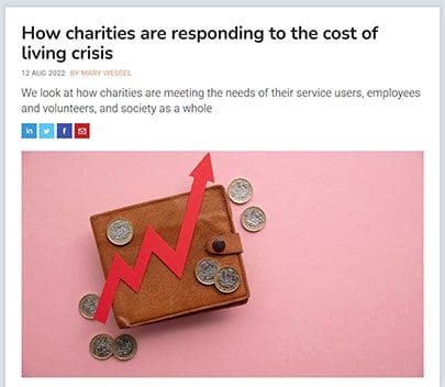 How charities are responding to the cost of living crisis